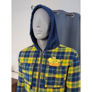 Disney The Three Caballeros Flannel Hoodie Size‎ Small Multicolor Donald Duck